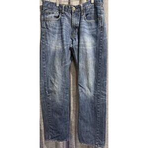 Bullhead Rincon Straight Jeans Men's Size 32X32 Blue Denim Mid Rise